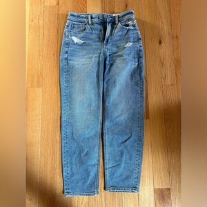 NWT American Eagle Women’s Denim Mom Straight Jean, Size 0/25 Short